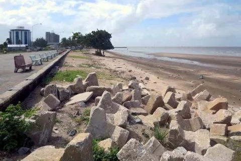 The Seawall Cleanup in Georgetown, Guyana